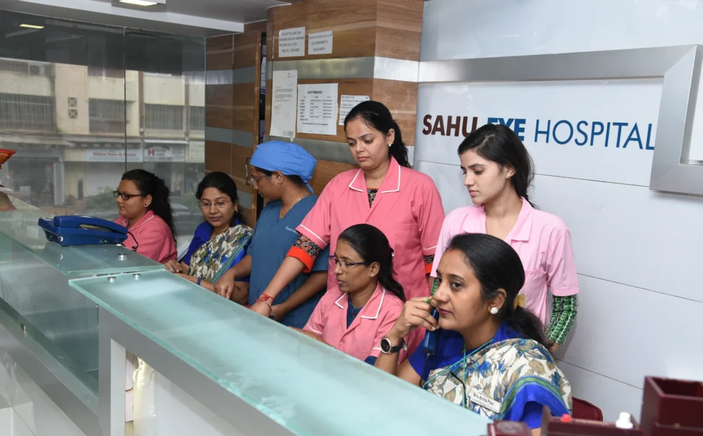 Professional ophthalmologist providing specialized eye care treatment to patient