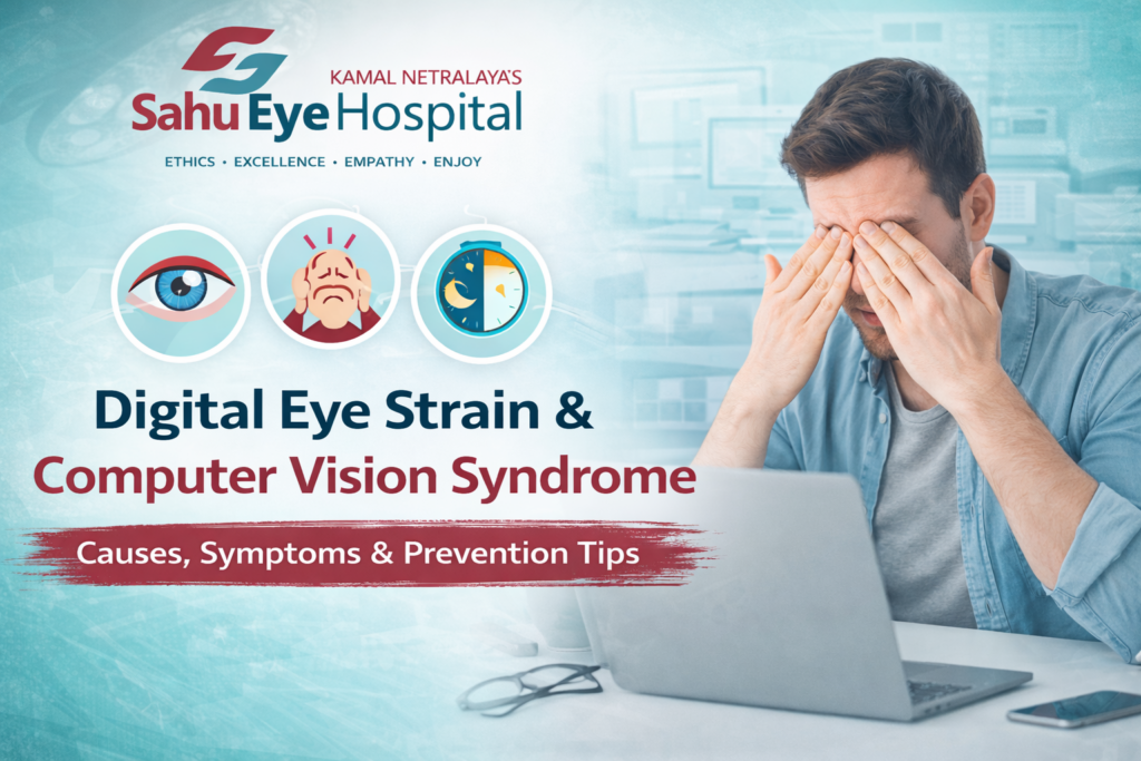 Digital eye strain computer vision syndrome prevention and treatment
